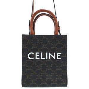 Celine Triomphe Canvas Vertical Cabas Bag